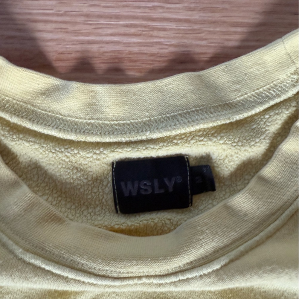 WSLY Yellow Oversized Long Sleeve Hoodie - Picture 4 of 4